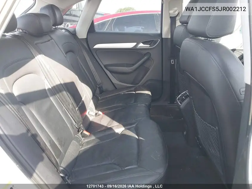 2018 AUDI Q3 VIN WA1JCCFS5JR002212 — фото 8