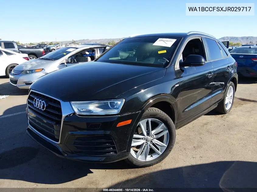 2018 AUDI Q3 VIN WA1BCCFSXJR029717 — фото 2