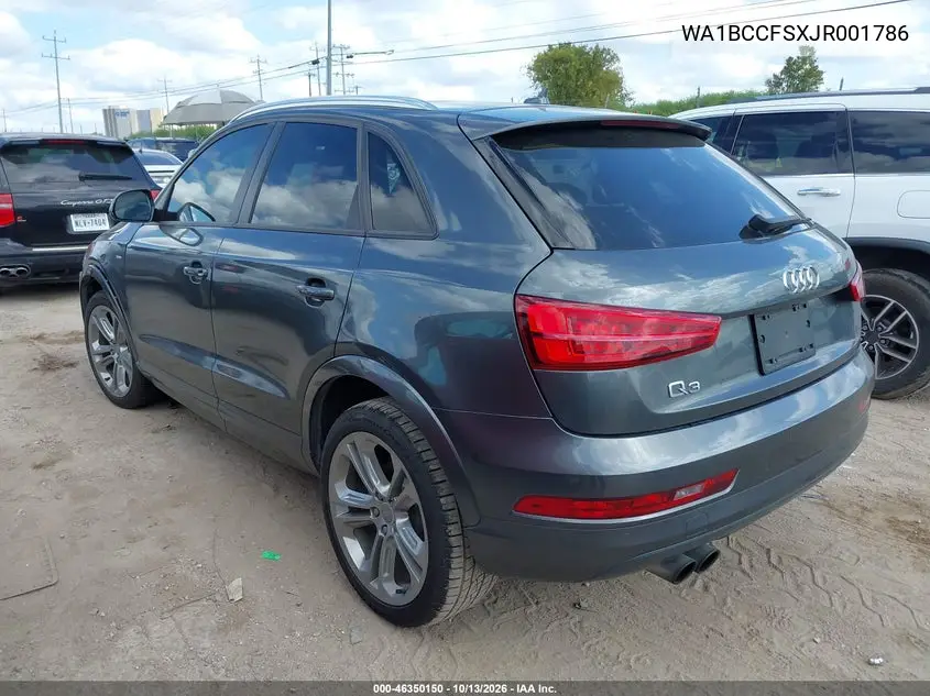 2018 AUDI Q3 VIN WA1BCCFSXJR001786 — фото 3