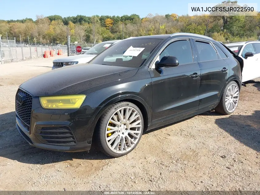 2018 AUDI Q3 VIN WA1JCCFS5JR022590 — фото 2