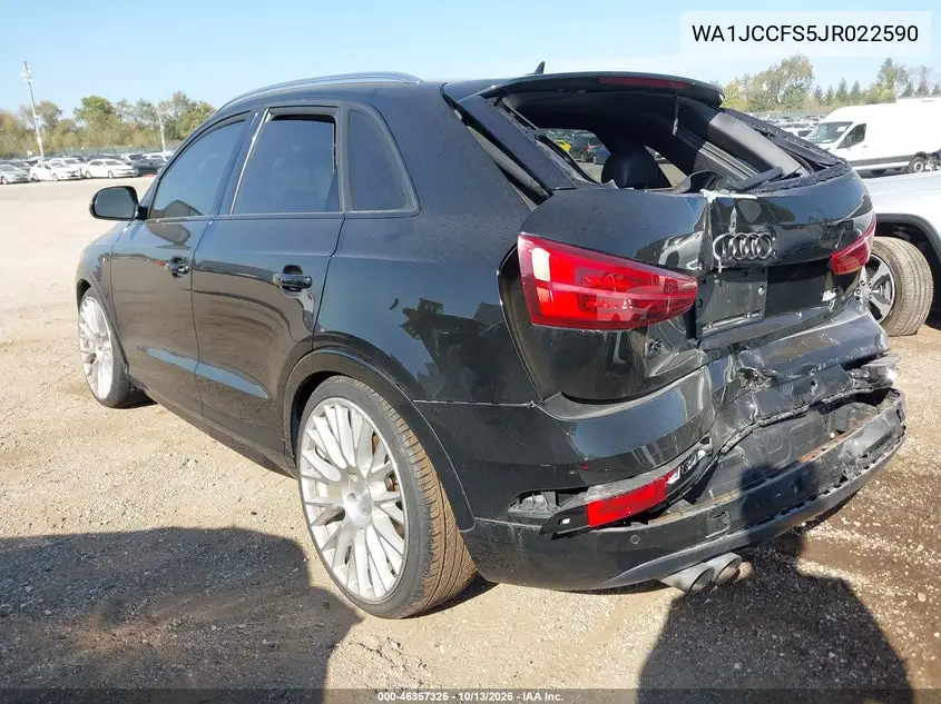 2018 AUDI Q3 VIN WA1JCCFS5JR022590 — фото 3