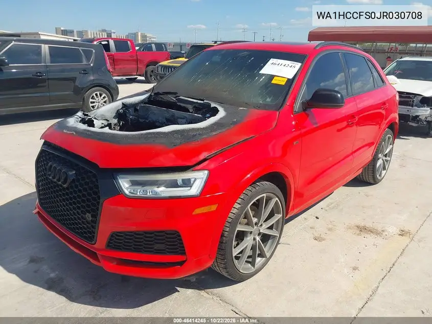 2018 AUDI Q3 VIN WA1HCCFS0JR030708 — фото 2