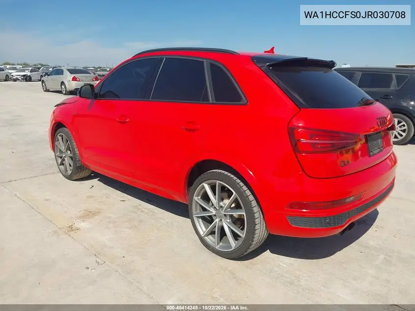 2018 AUDI Q3 VIN WA1HCCFS0JR030708 — фото 3