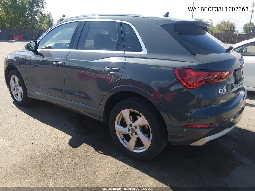 2020 AUDI Q3 VIN WA1BECF33L1002363 — фото 3