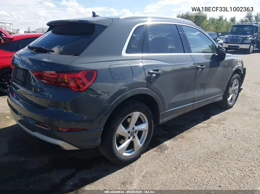 2020 AUDI Q3 VIN WA1BECF33L1002363 — фото 4