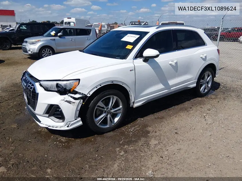 2020 AUDI Q3 VIN WA1DECF3XL1089624 — фото 2