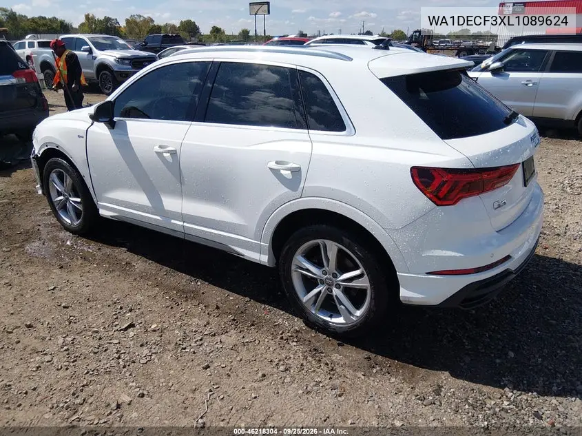 2020 AUDI Q3 VIN WA1DECF3XL1089624 — фото 3