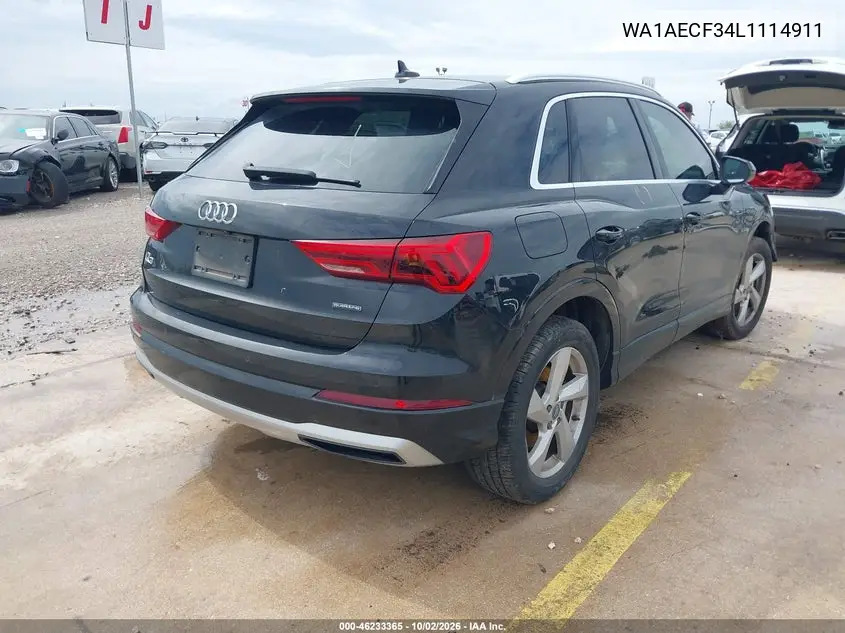2020 AUDI Q3 VIN WA1AECF34L1114911 — фото 4