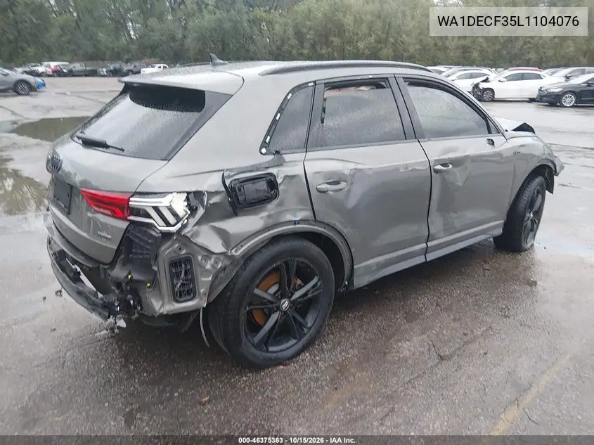 2020 AUDI Q3 VIN WA1DECF35L1104076 — фото 4