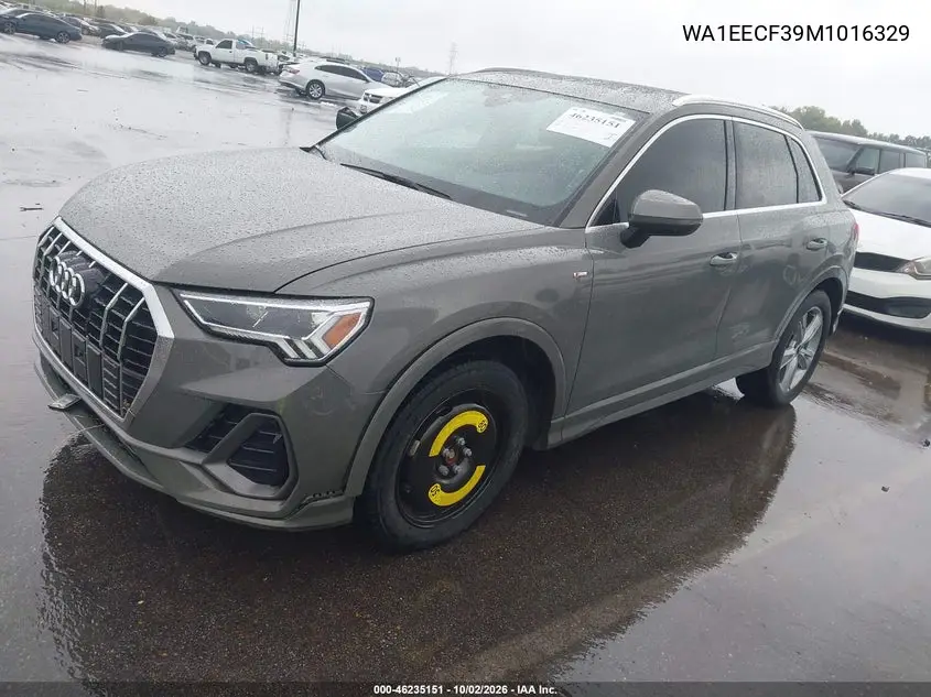 2021 AUDI Q3 VIN WA1EECF39M1016329 — фото 2