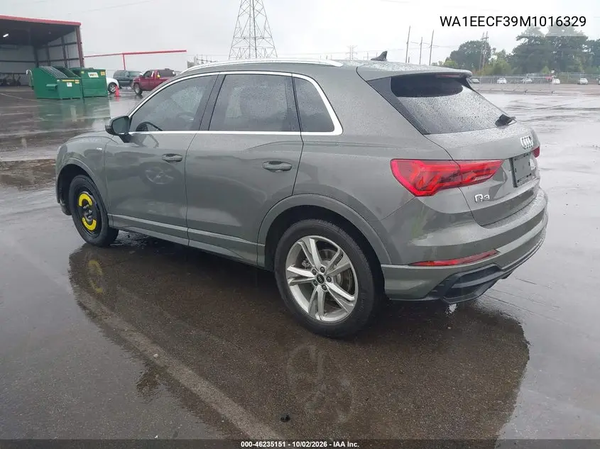2021 AUDI Q3 VIN WA1EECF39M1016329 — фото 3