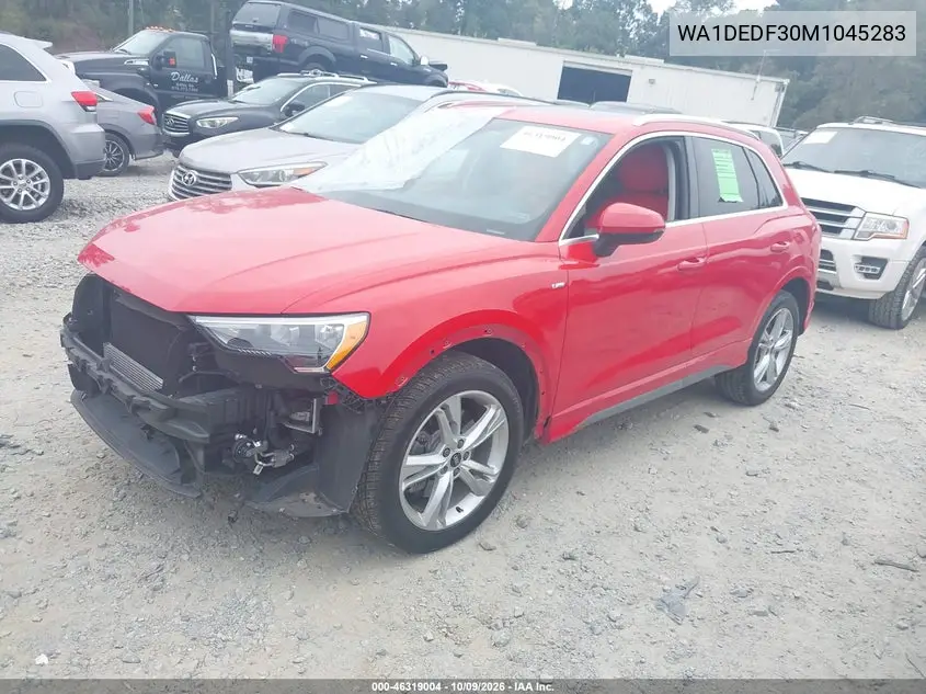 2021 AUDI Q3 VIN WA1DEDF30M1045283 — фото 2