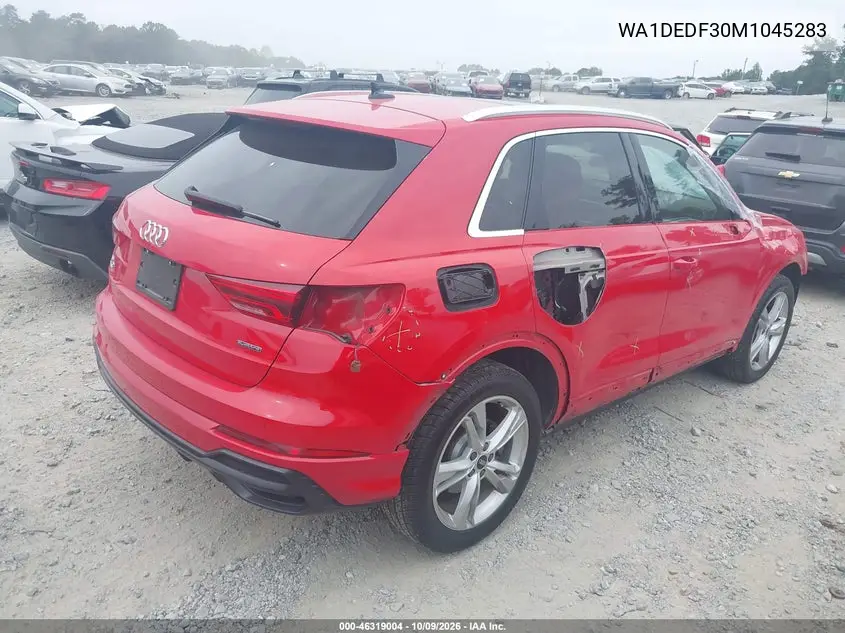 2021 AUDI Q3 VIN WA1DEDF30M1045283 — фото 4