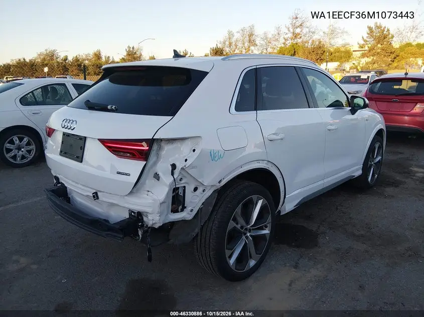 2021 AUDI Q3 VIN WA1EECF36M1073443 — фото 4