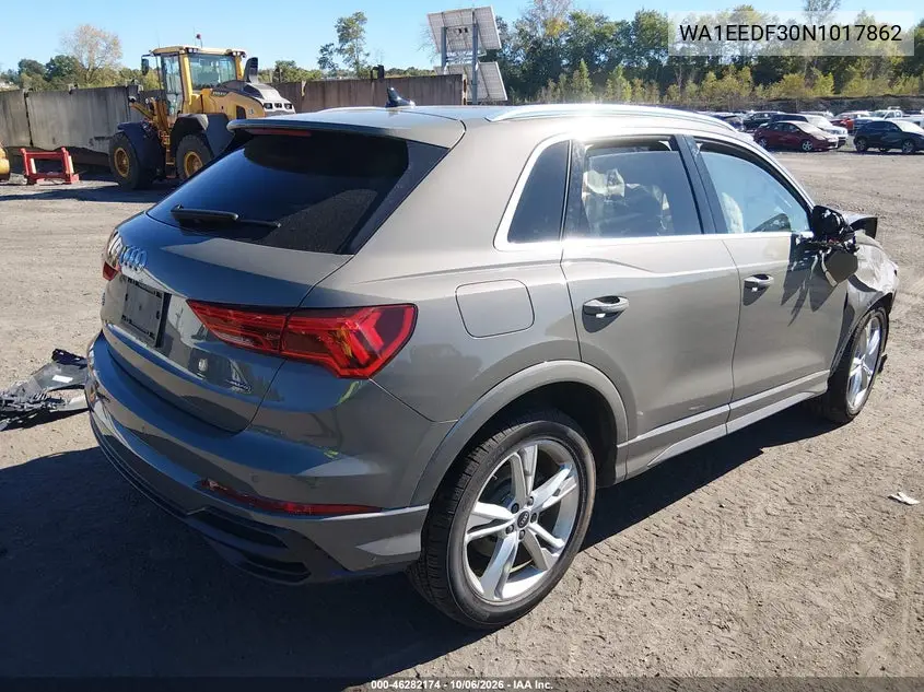 2022 AUDI Q3 VIN WA1EEDF30N1017862 — фото 4