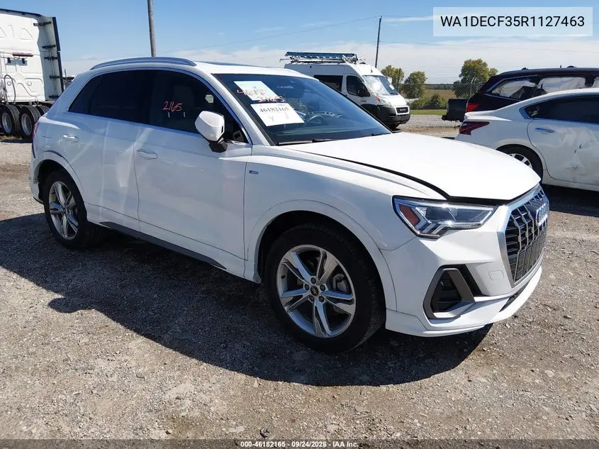 AUDI Q3 2024, VIN WA1DECF35R1127463