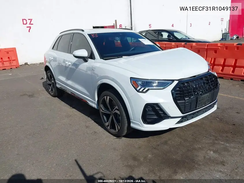 AUDI Q3 2024, VIN WA1EECF31R1049137