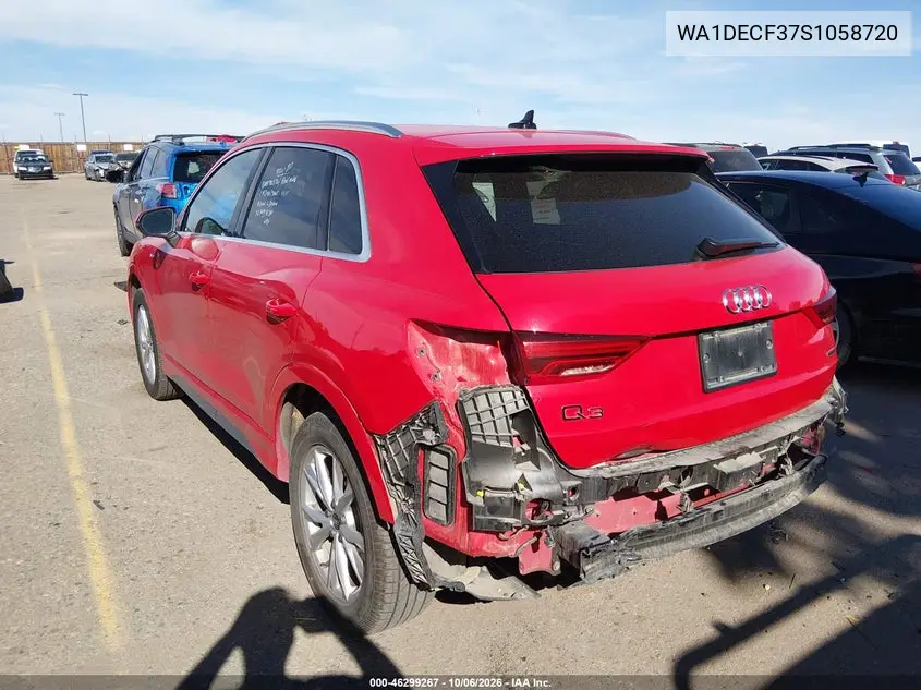 2025 AUDI Q3 VIN WA1DECF37S1058720 — фото 3