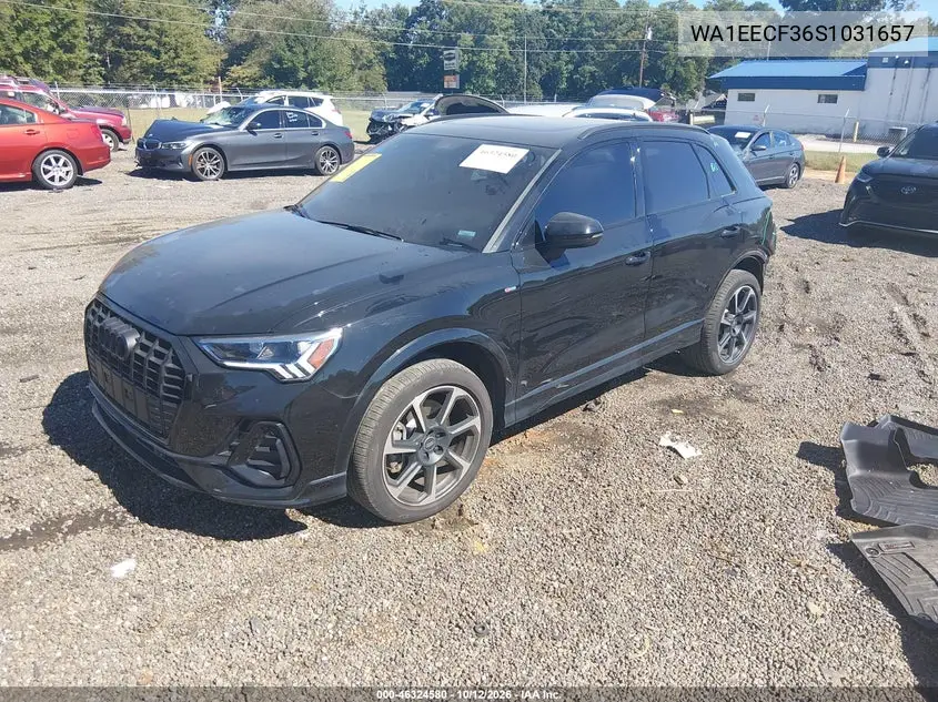 2025 AUDI Q3 VIN WA1EECF36S1031657 — фото 2