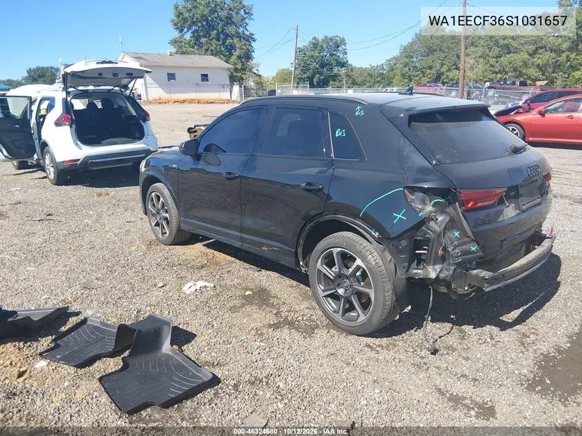 2025 AUDI Q3 VIN WA1EECF36S1031657 — фото 3