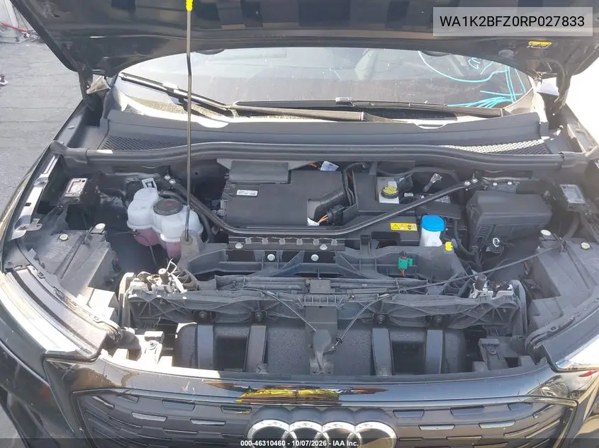 2024 AUDI Q4 E-TRON VIN WA1K2BFZ0RP027833 — фото 10