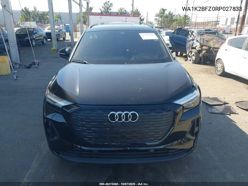 2024 AUDI Q4 E-TRON VIN WA1K2BFZ0RP027833 — фото 12