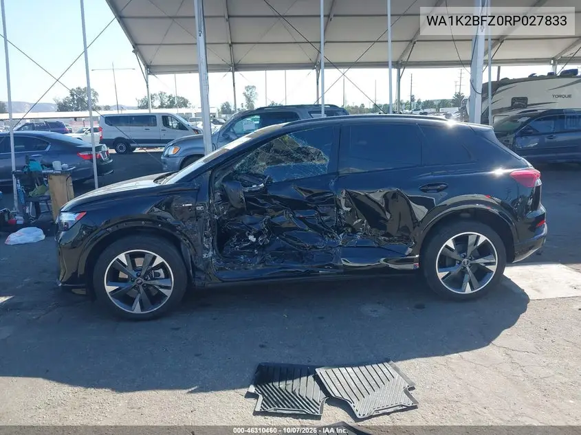 2024 AUDI Q4 E-TRON VIN WA1K2BFZ0RP027833 — фото 14