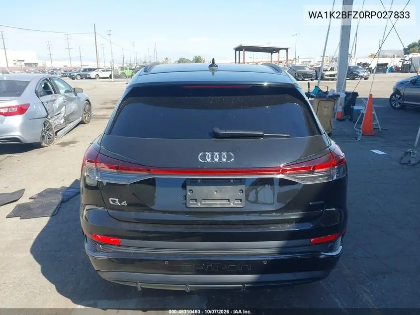 2024 AUDI Q4 E-TRON VIN WA1K2BFZ0RP027833 — фото 16