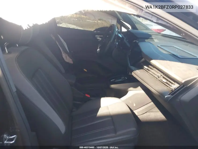 2024 AUDI Q4 E-TRON VIN WA1K2BFZ0RP027833 — фото 5