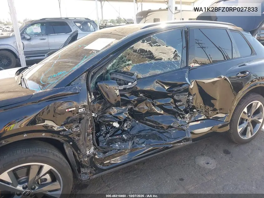 2024 AUDI Q4 E-TRON VIN WA1K2BFZ0RP027833 — фото 6