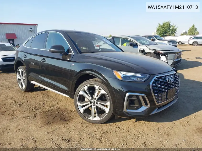 AUDI Q5 SPORTBACK 2021, VIN WA15AAFY1M2110713