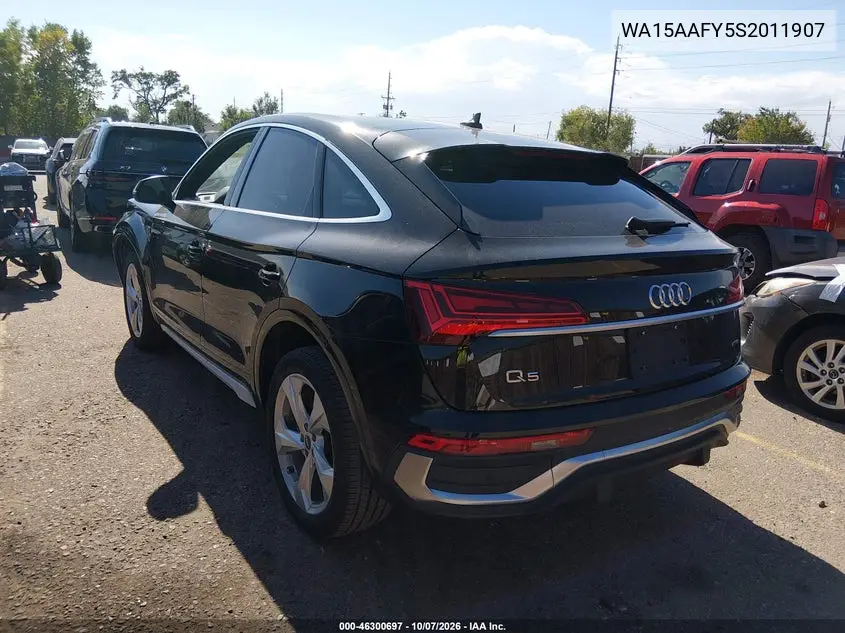 2025 AUDI Q5 SPORTBACK VIN WA15AAFY5S2011907 — фото 3