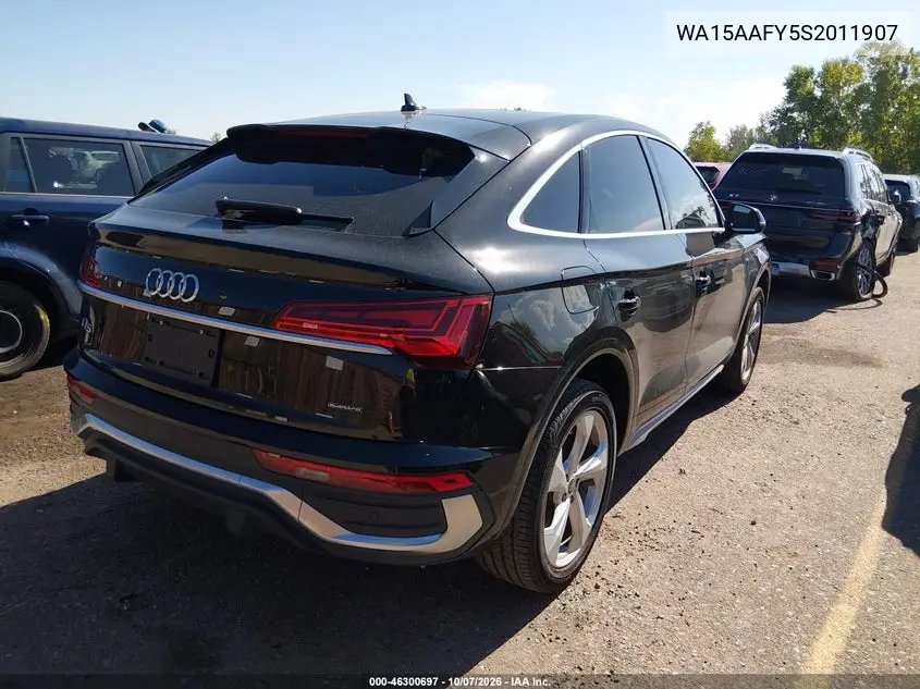 2025 AUDI Q5 SPORTBACK VIN WA15AAFY5S2011907 — фото 4