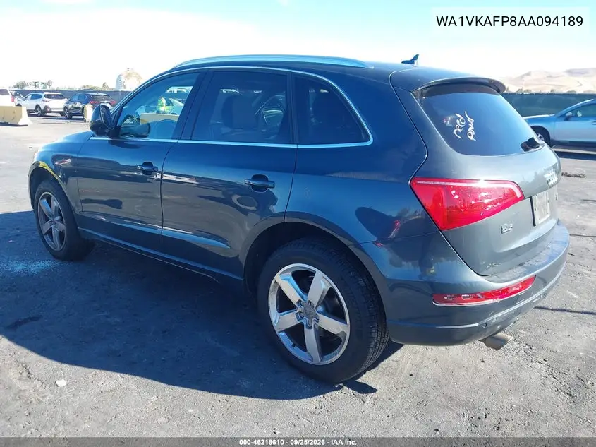2010 AUDI Q5 VIN WA1VKAFP8AA094189 — фото 3