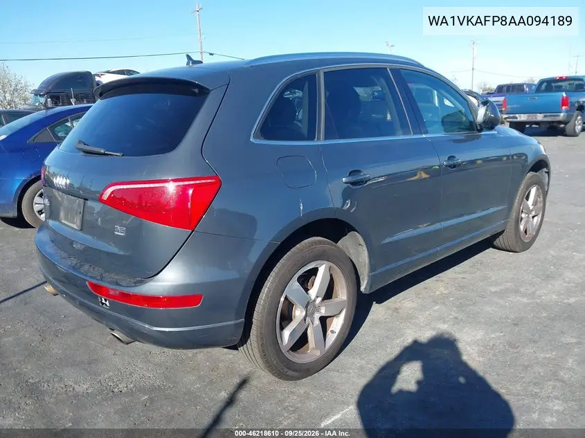 2010 AUDI Q5 VIN WA1VKAFP8AA094189 — фото 4