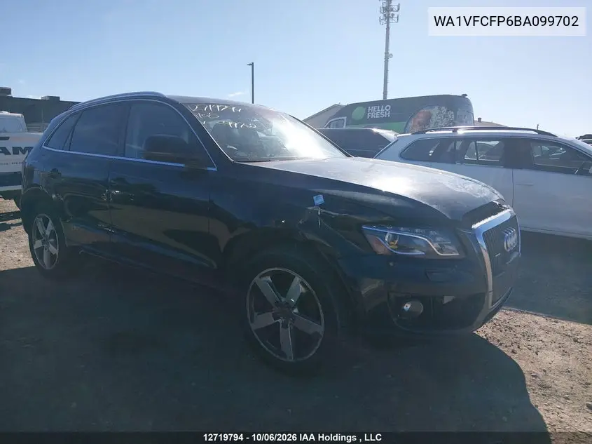 AUDI Q5 2011, VIN WA1VFCFP6BA099702