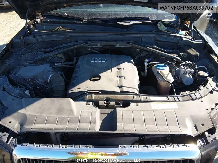 2011 AUDI Q5 VIN WA1VFCFP6BA099702 — фото 10
