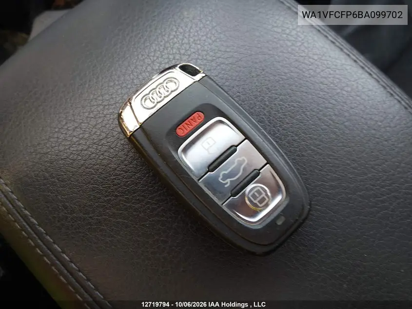 2011 AUDI Q5 VIN WA1VFCFP6BA099702 — фото 11