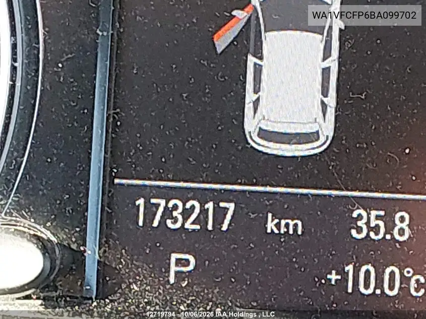 2011 AUDI Q5 VIN WA1VFCFP6BA099702 — фото 15
