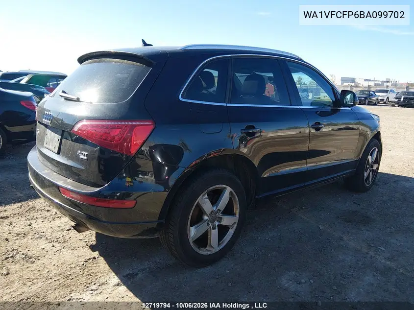 2011 AUDI Q5 VIN WA1VFCFP6BA099702 — фото 4
