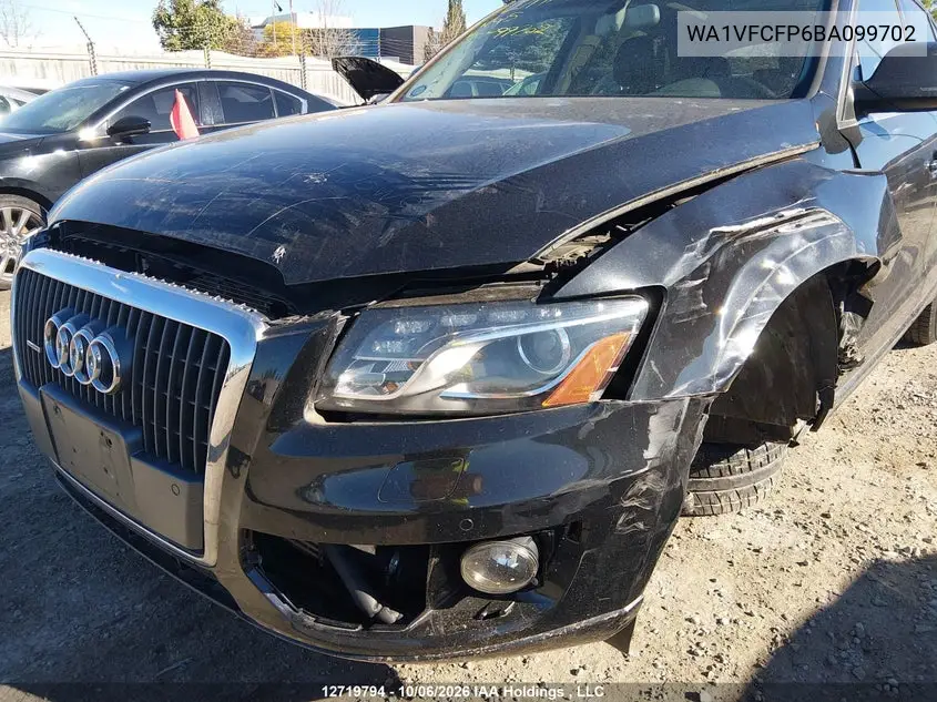 2011 AUDI Q5 VIN WA1VFCFP6BA099702 — фото 6