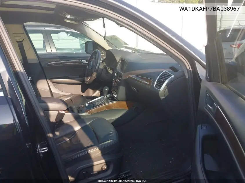 2011 AUDI Q5 VIN WA1DKAFP7BA038967 — фото 5