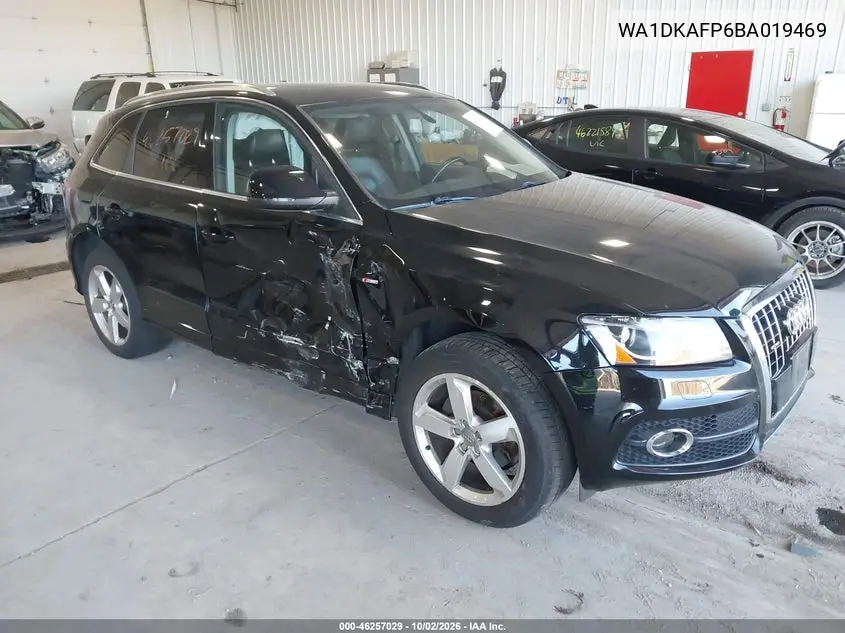 AUDI Q5 2011, VIN WA1DKAFP6BA019469