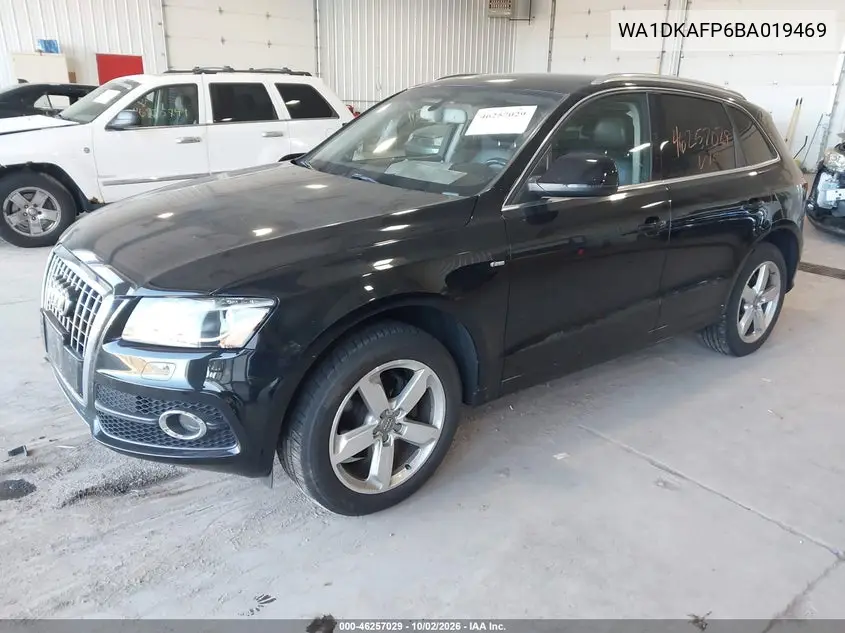 2011 AUDI Q5 VIN WA1DKAFP6BA019469 — фото 2