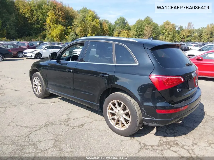 2011 AUDI Q5 VIN WA1CFAFP7BA036409 — фото 3