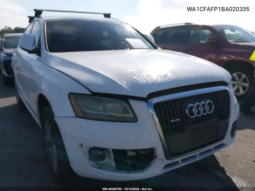 AUDI Q5 2011, VIN WA1CFAFP1BA020335