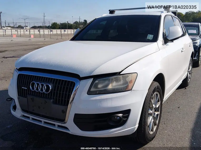 2011 AUDI Q5 VIN WA1CFAFP1BA020335 — фото 2