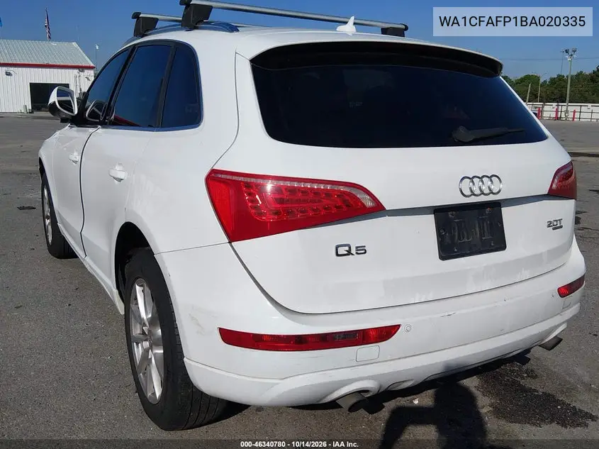 2011 AUDI Q5 VIN WA1CFAFP1BA020335 — фото 3