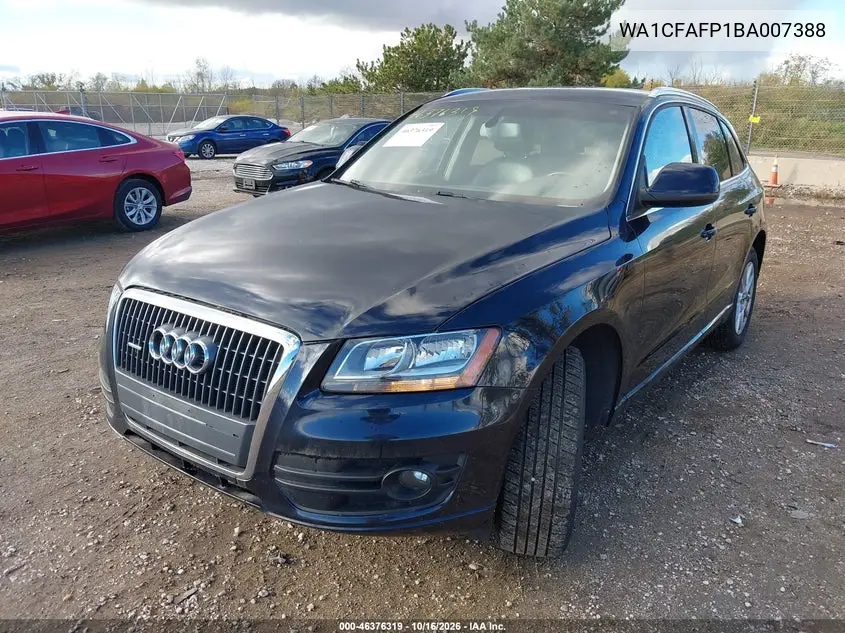 2011 AUDI Q5 VIN WA1CFAFP1BA007388 — фото 2