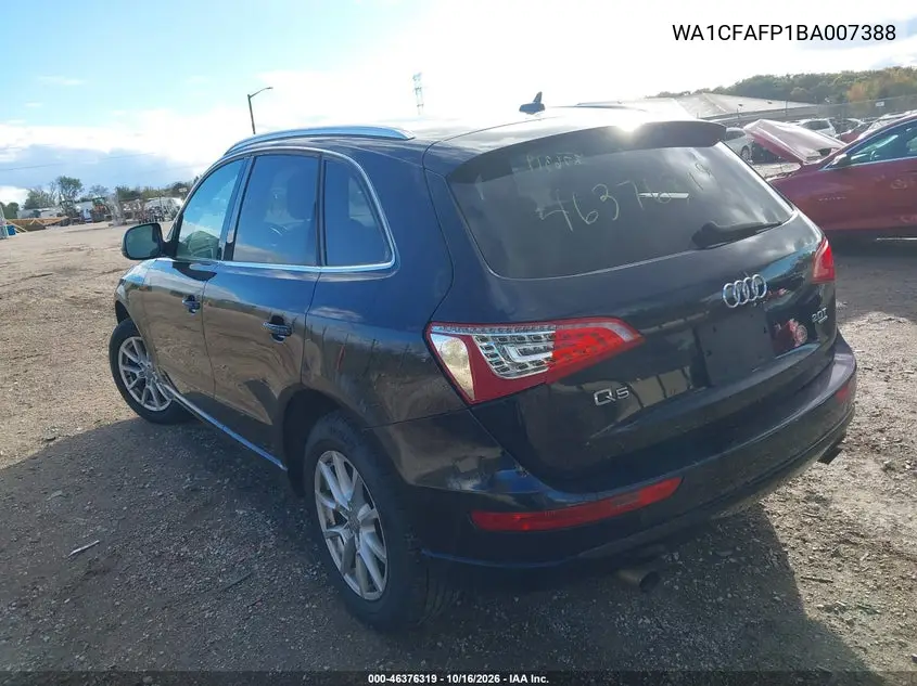 2011 AUDI Q5 VIN WA1CFAFP1BA007388 — фото 3